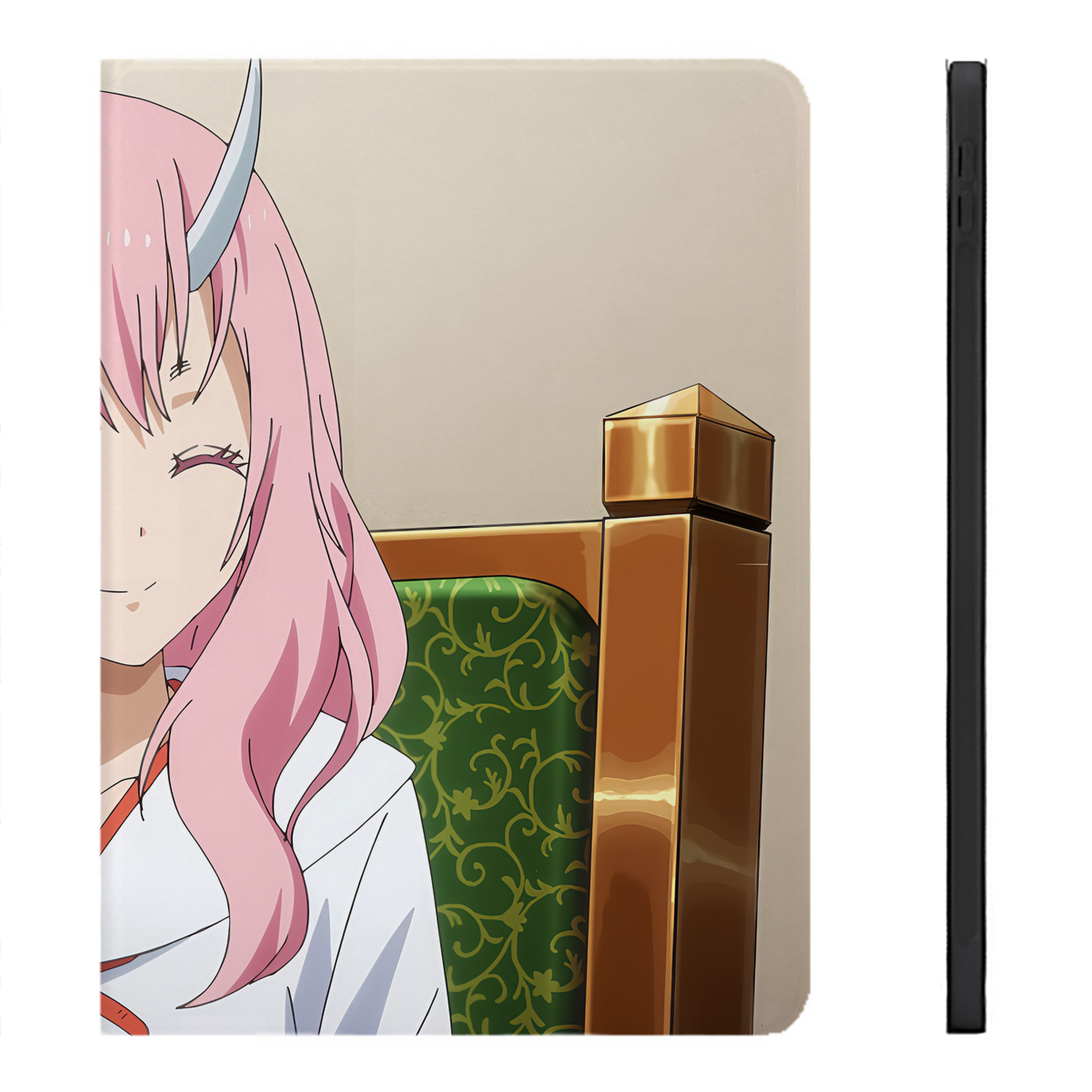 （画像用） 転スラ Regarding Reincarnated to Slime IPadケース ペンホルダー付き ブックスタイルデザイン
